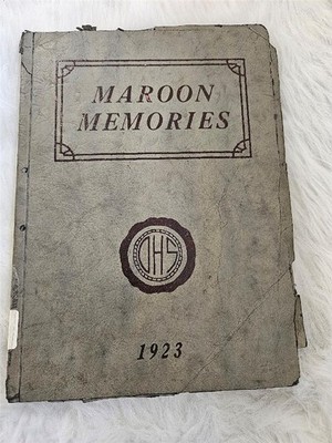 1923 MAROON MEMORIES OSKALOOSA IOWA HIGH SCHOOL BEAUTIFUL RARE AWESOME YEARBOOK