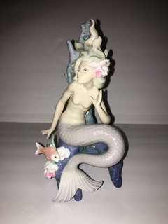 Lladro Porcelain Mermaid Figurine #5784 Fantasy Sea Maiden