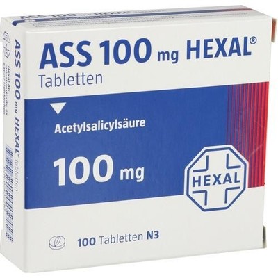 ASS 100 mg HEXAL Tabletten 100 St. PZN 07402210