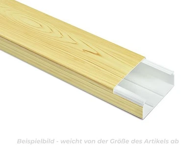 Kabelkanal 40x15 mm Holzoptik Kiefer / Fichte selbstklebend 1 m Kabelschacht - Bild 1 von 4