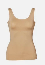 Yummie Women's Seamless 2-Way Shaping Tank, Coffee/Almond, S/M