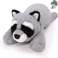 Weighted Raccoon Plush,17In Raccoon Stuffed Animal Weighted Plushie Doll Toy for