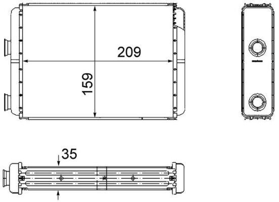 Mahle WäRmetauscher, Innenraumheizung AH 60 000S Passend FüR Fiat Lancia-image