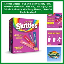 Skittles Singles To Go - Wild Berry Sugar-Free Drink Mix, Perfect for All