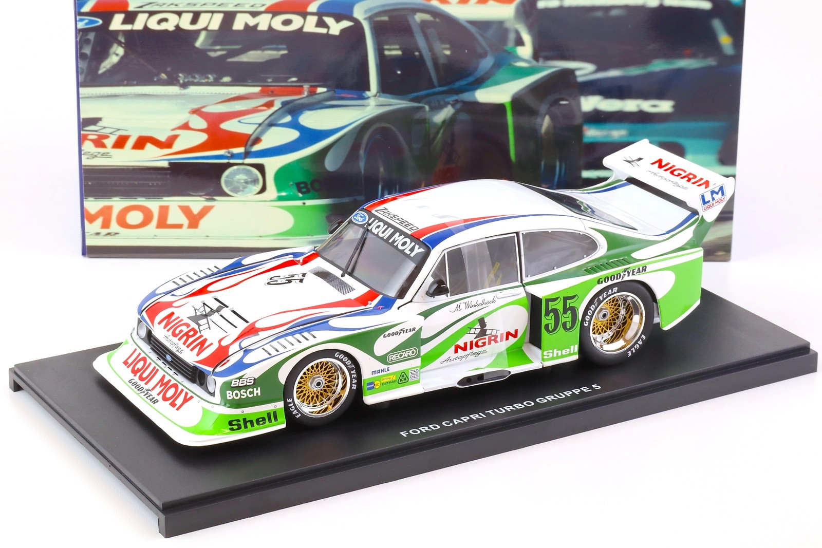 1:18 WERK83 Ford Capri Turbo Gr.5 #55 Drm 1981 Nigrin M.WINKELHOCK
