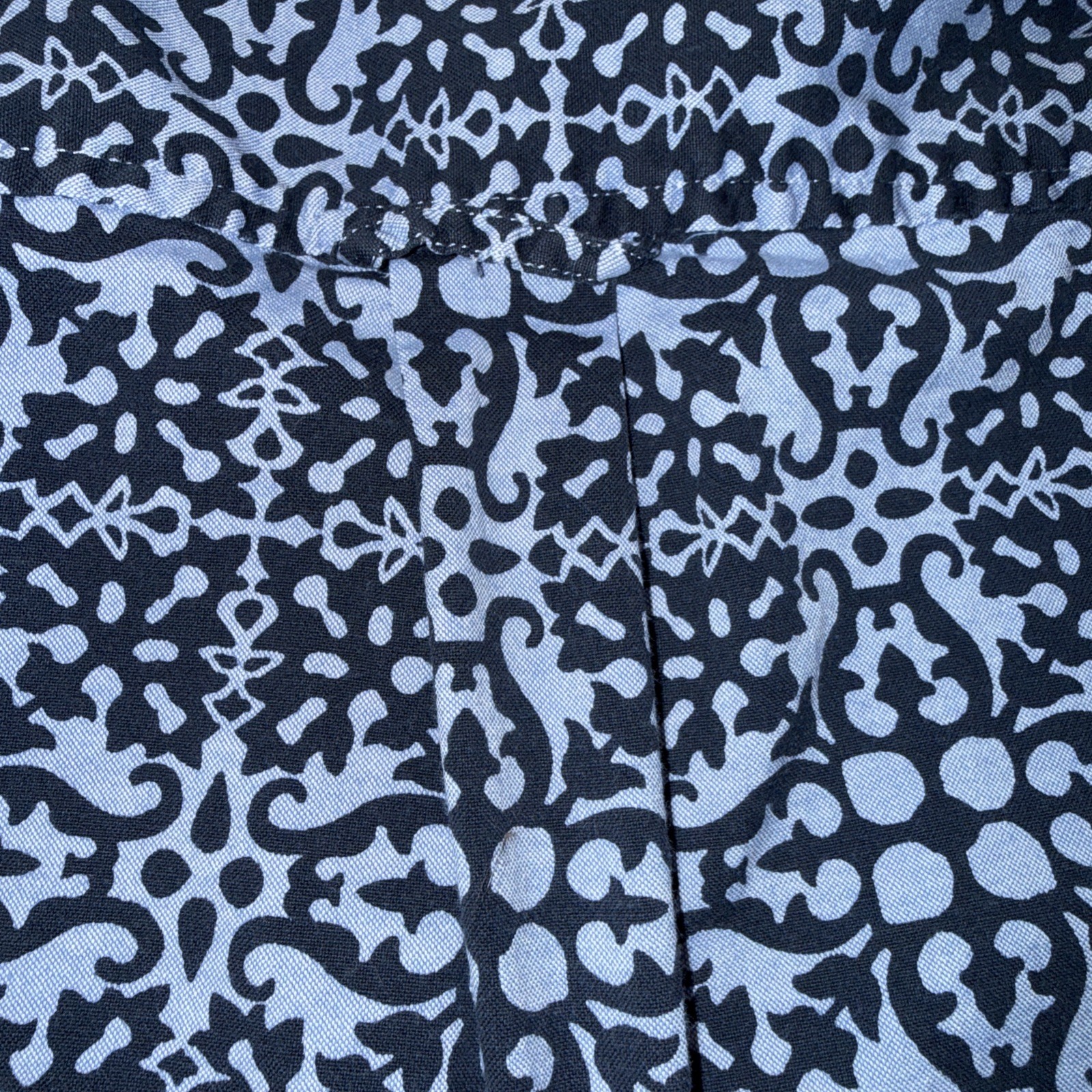 Talbots Damask Patterned Popover Blouse Mandarin … - image 15