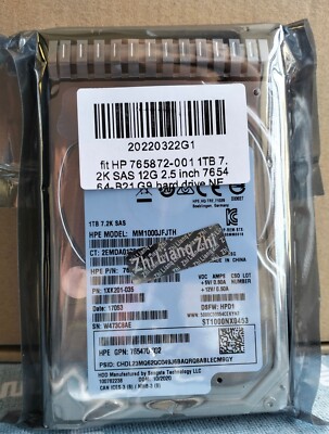 fit 765872-001 1TB 7.2K SAS 12G 2.5 inch 765464-B21 G9 hard drive 