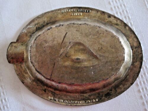 Posacenere vintage "Adler Planetarium Chicago" Relco placcato argento - Giappone occupato - Foto 4 di 6