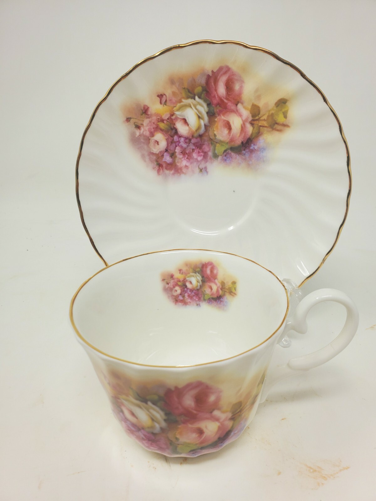 Bone China Argyle Tea Cup And Saucer, Made In England eBay