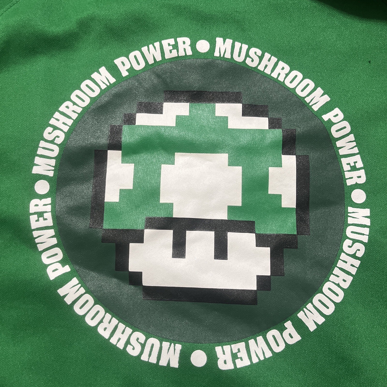 SMALL Nintendo Brand 2004 Official Green Track Jacket Vintage Authentic Mario