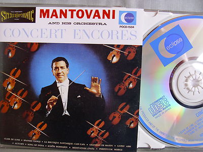 Mantovani- Concert Encores- ECLIPSE- Made in Japan- No Barcode- WIE NEU ohne OBI
