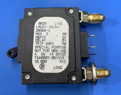 AIRPAX LMLK1-1RLS4-28968-3, 40AMP CIRCUIT BREAKER BULLET STYLE 