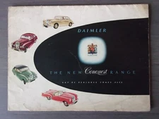 DAIMLER CONQUEST orig 1954 UK Mkt Sales Brochure - Century Coupe Roadster Saloon