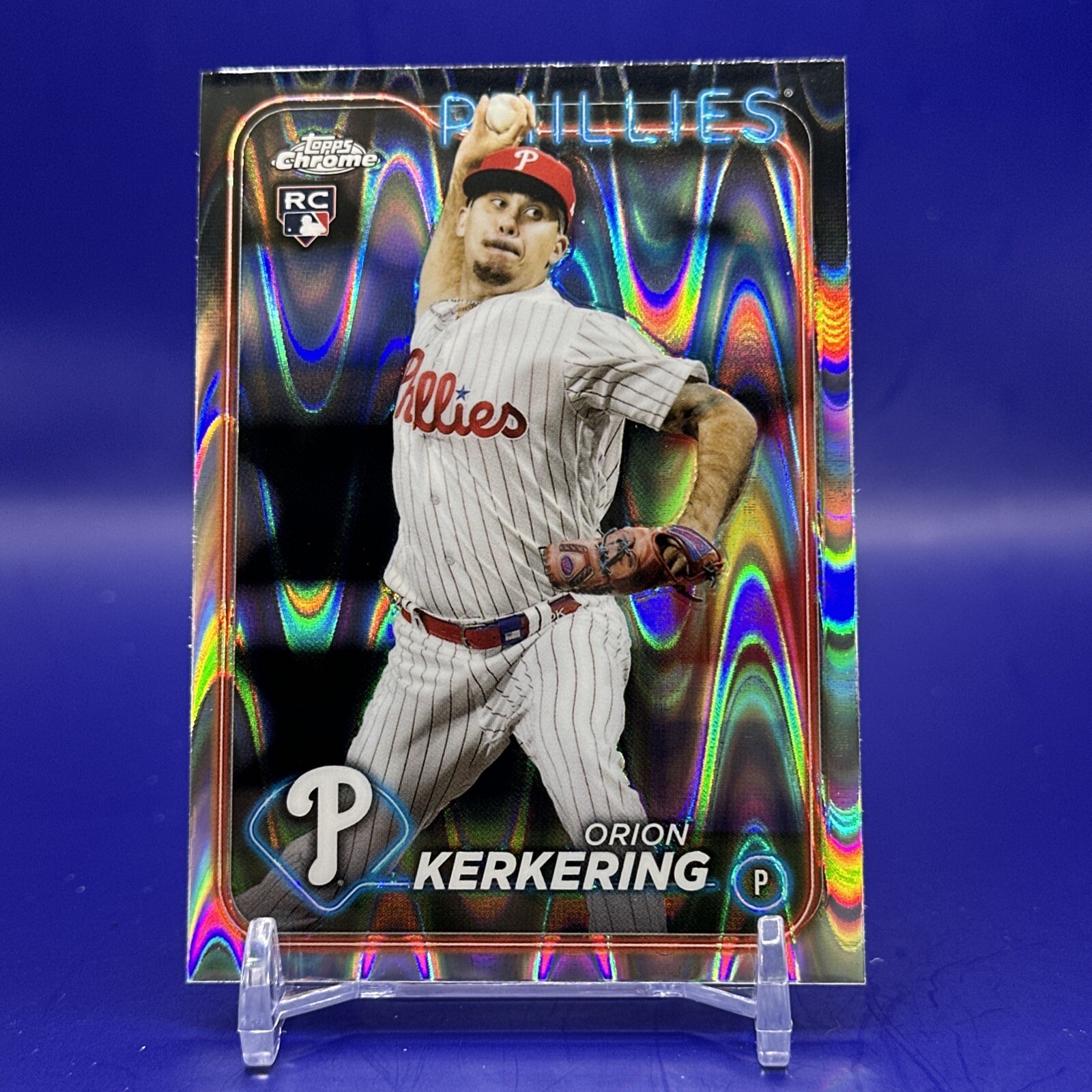 2024 Topps Chrome - RayWave Refractor #180 Orion Kerkering (RC)