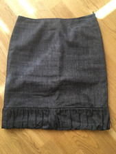 More&More Damenrock Gr. 34, Midirock schwarz-weiß, Business, Ballonrock