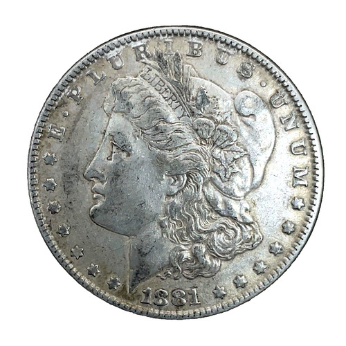 1881  Morgan Dollar XF - Extremely Fine 90% Silver $1 US Coin  # 1479