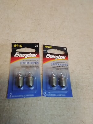 Lot Of 4 Energizer KPR102 2D Krypton Flashlight Bulbs 2 Packs Of 2