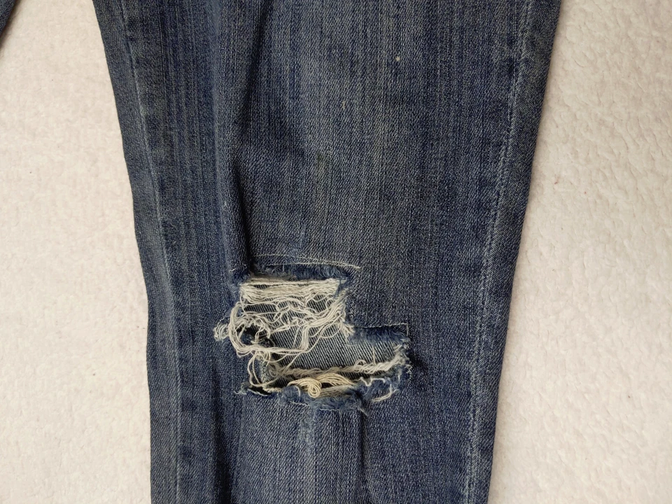 Kut from the Kloth Catherine Boyfriend Womens 2 Blue Jeans Bees Outseam Roll - Image 4 of 4
