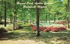 Bryant Park Azalea Gardens - Richmond Virginia VA - PM 1964 Postcard