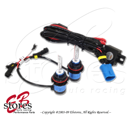 Cool Blue 10000K 35W 9004 Hi/Lo Beam Bi-Xenon HID Kit Conversion Bulbs 2pcs - Picture 1 of 2