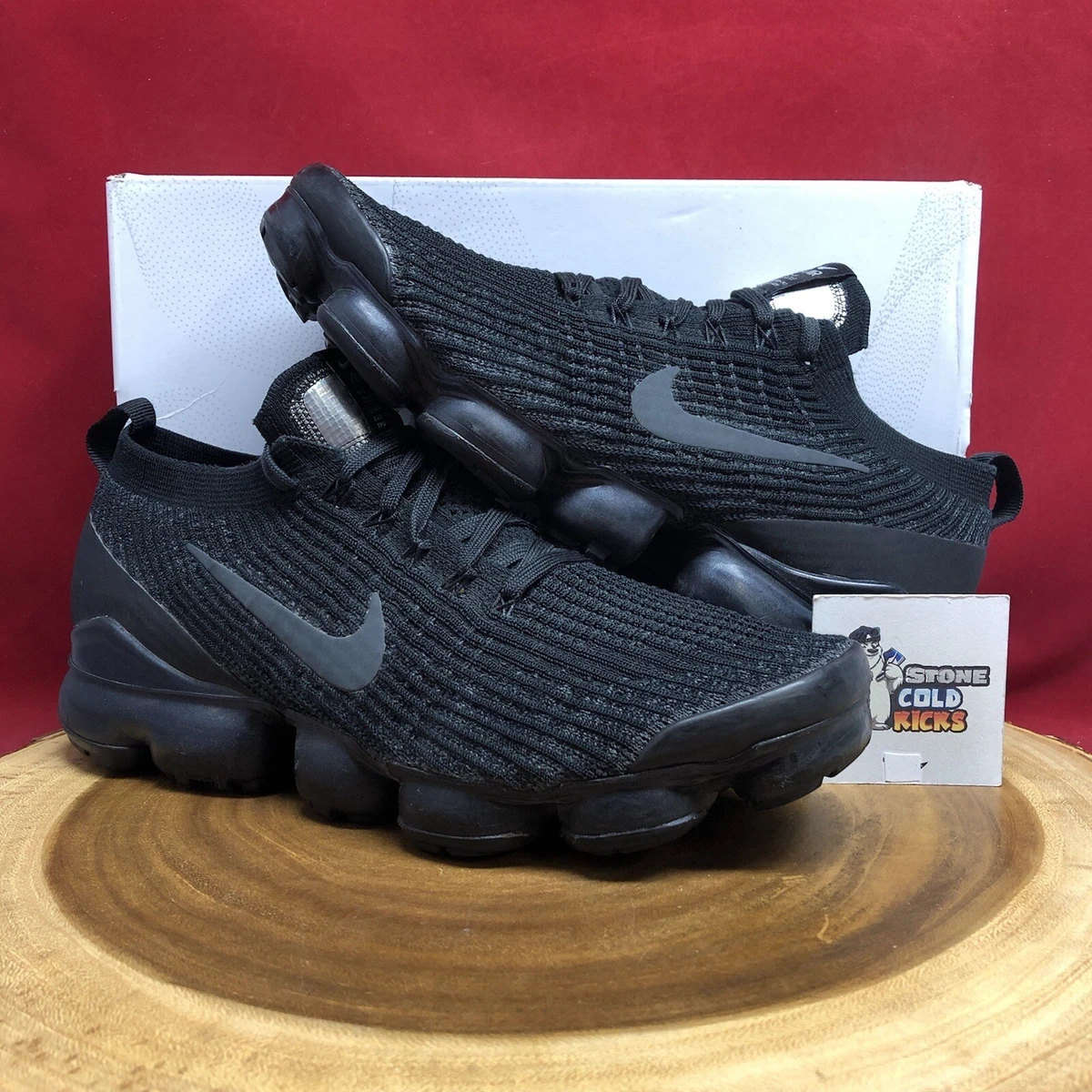 Nike VaporMax Flyknit 3 Triple Black AJ6900-004 10 Air Max 95 90 | eBay