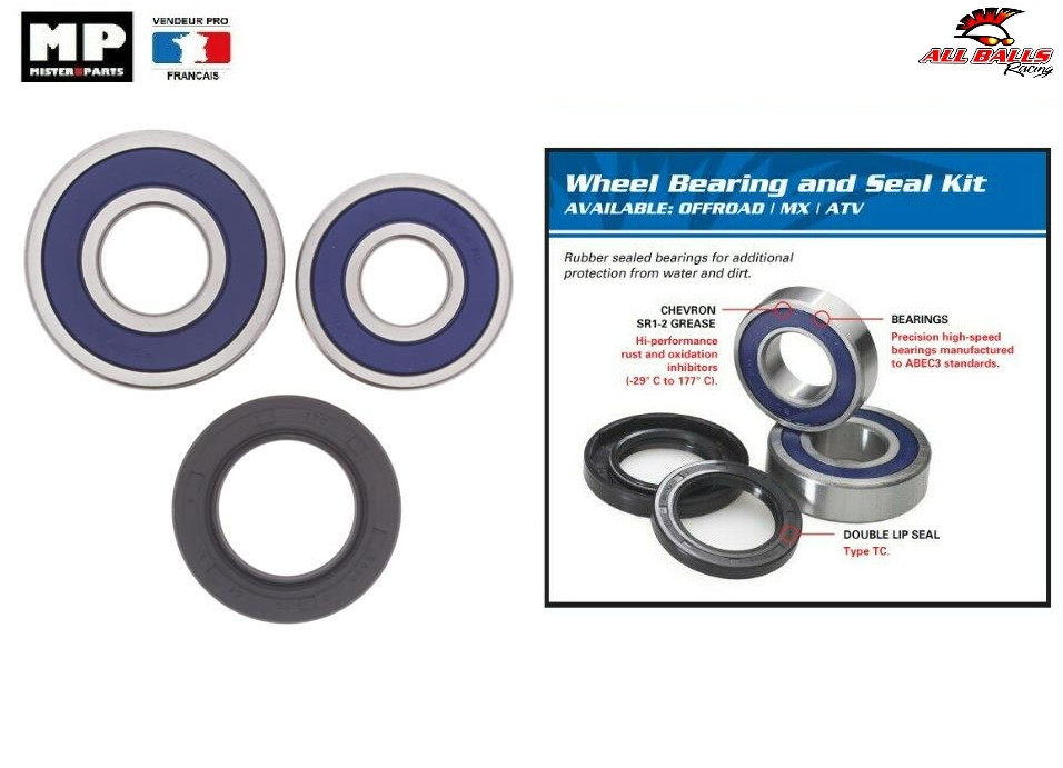Kit roulements de roues spi arrière 25-1361 Honda CB550K1 CB 550 K1 moto ancienne 74-76