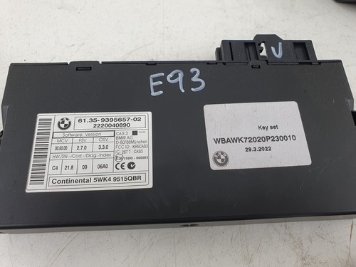 BMW 3 Series E93 N43B20A 167BHP AUTO Complete Ecu Kit 7640015 9395657 95K - Picture 3 of 9