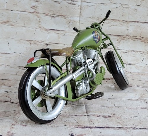 Europeo Finery 1950 Moto Motocicletta Bicicletta Modello Giocattolo Artistico - Foto 5 di 6