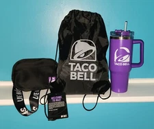 Taco Bell Live Mas Employee Exclusive New Fanny Pack Bag 42oz Stanley like Cup