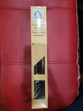 Crafters Square Vinyl Paper Permanent 12in. × 48in. Black
