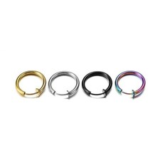 Men Women Stainless Steel Huggie Hoop Earrings Cartilage Piercing Nose Hoop Ring