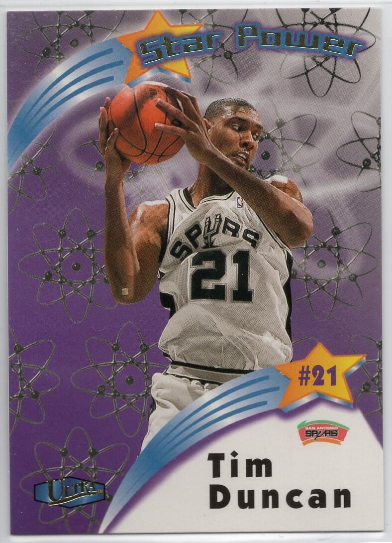1997-98 Fleer Ultra Tim Duncan #18 of 20 SP Spurs Star Power