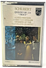 Schubert "Trout" Brendel/Cleveland Quartet Cassette Classical