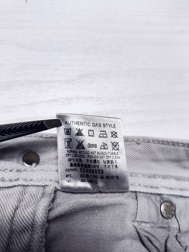 GAS Jeans Uomo Grigi Ghiaccio Chiari Albert Body Taglia 33 W33 / Tra 46 e 48 ITA - Foto 12 di 17