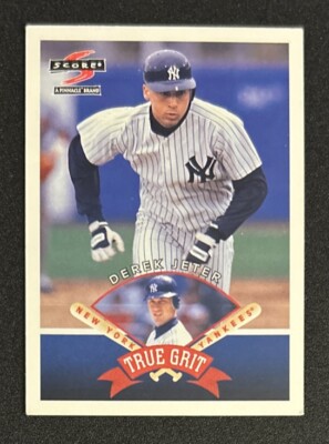 1997 Score Pinnacle Derek Jeter True Grit Card #545 Yankees HOF SS VG O/C
