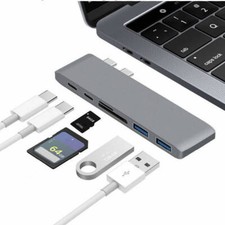 USB Type C Hub für MacBook Pro USB C Hub Adapter 6 In 1 Expand Docking Station