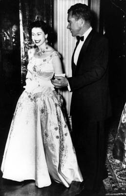 Elizabeth II * Queen of Great Britain since 1953 with the America - 1958 Photo