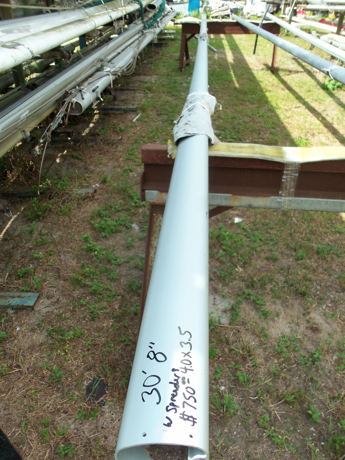 30'8" Sailboat Mast Extrusion Aluminum Mast Boat Mast eBay