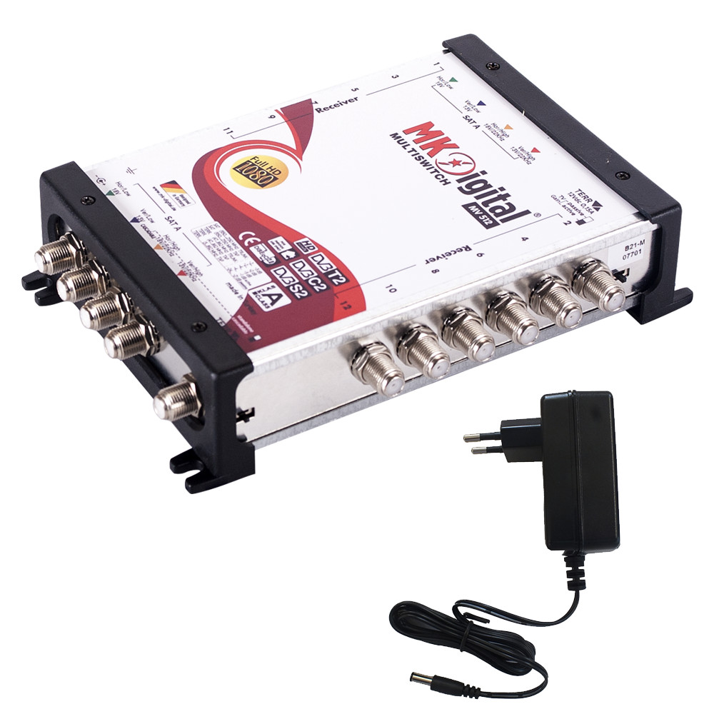 Mk Digital Mv 512 Multischalter, Multiswitch Sat Verteiler 5 Auf 12