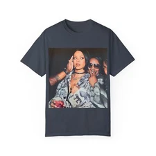 Rihanna Womens Garment-Dyed T-shirt