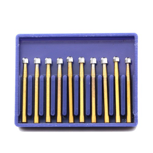10 Pcs Dental Carbide Tungsten Trimming Finishing Polishing FG Burs Round/Flame - Picture 118 of 194