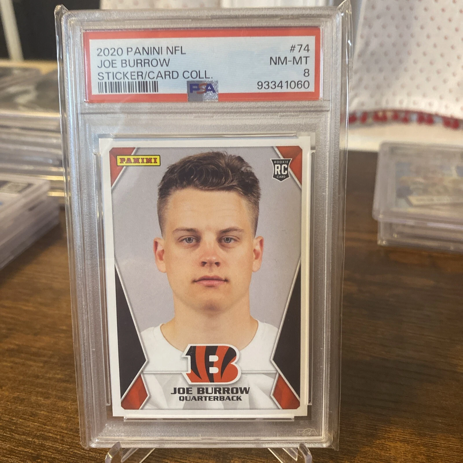 Joe Burrow NFL Sticker and Card Collection #74 Base