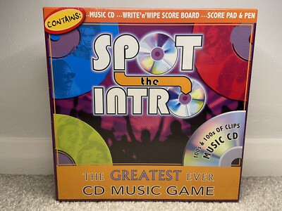 Spot The Intro The Greatest Ever CD Musikspiel Cheatwell Spiele Neu & Versiegelt