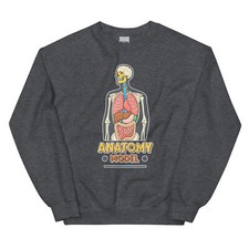 Sudadera cuello redondo modelo anatomía escuela aula oficina profesor