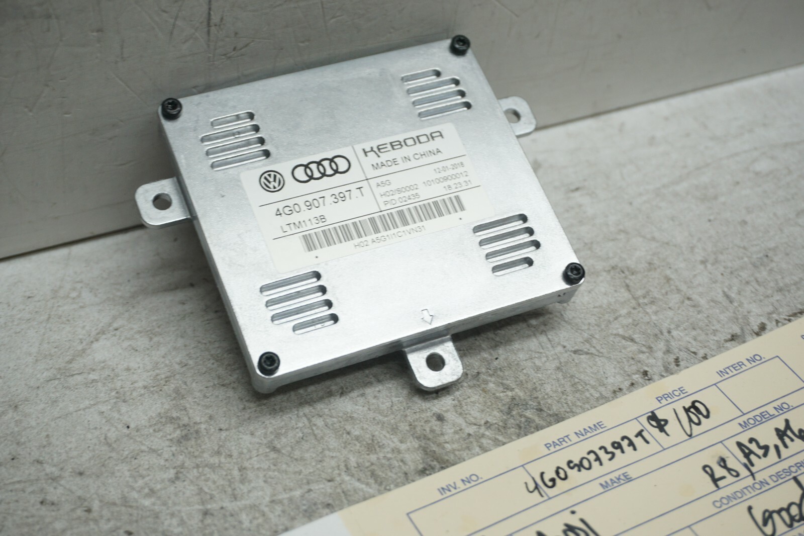 2016 2019 AUDI R8 A3 A6 Q3 HEADLIGHT LED CONTROL BALLAST MODULE OEM JD108006