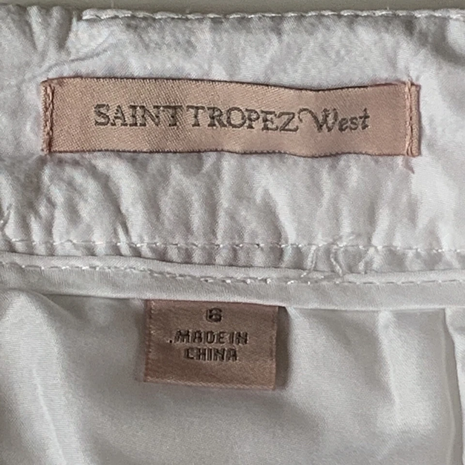 Falda lápiz para mujer talla 6 Saint Tropez oeste blanca ojales cabaña hada caprichosa Foto 3 de 4