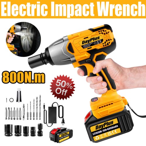 New Cordless Electric Impact Wrench Gun 3 in 1 High Power Driver Drill Tools Set