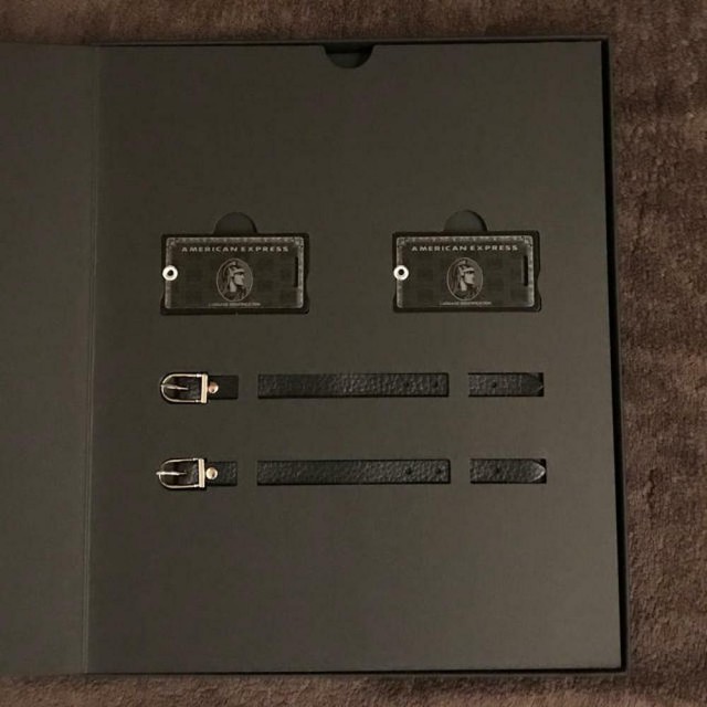 American Express AMEX Centurion Black card holders limited baggage tag