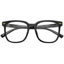 Large Blue Light Blocking Glasses Black Frame Gaming Computer PC Protection