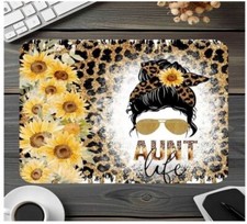 Aunt Life Sunflowers Mouse Pad